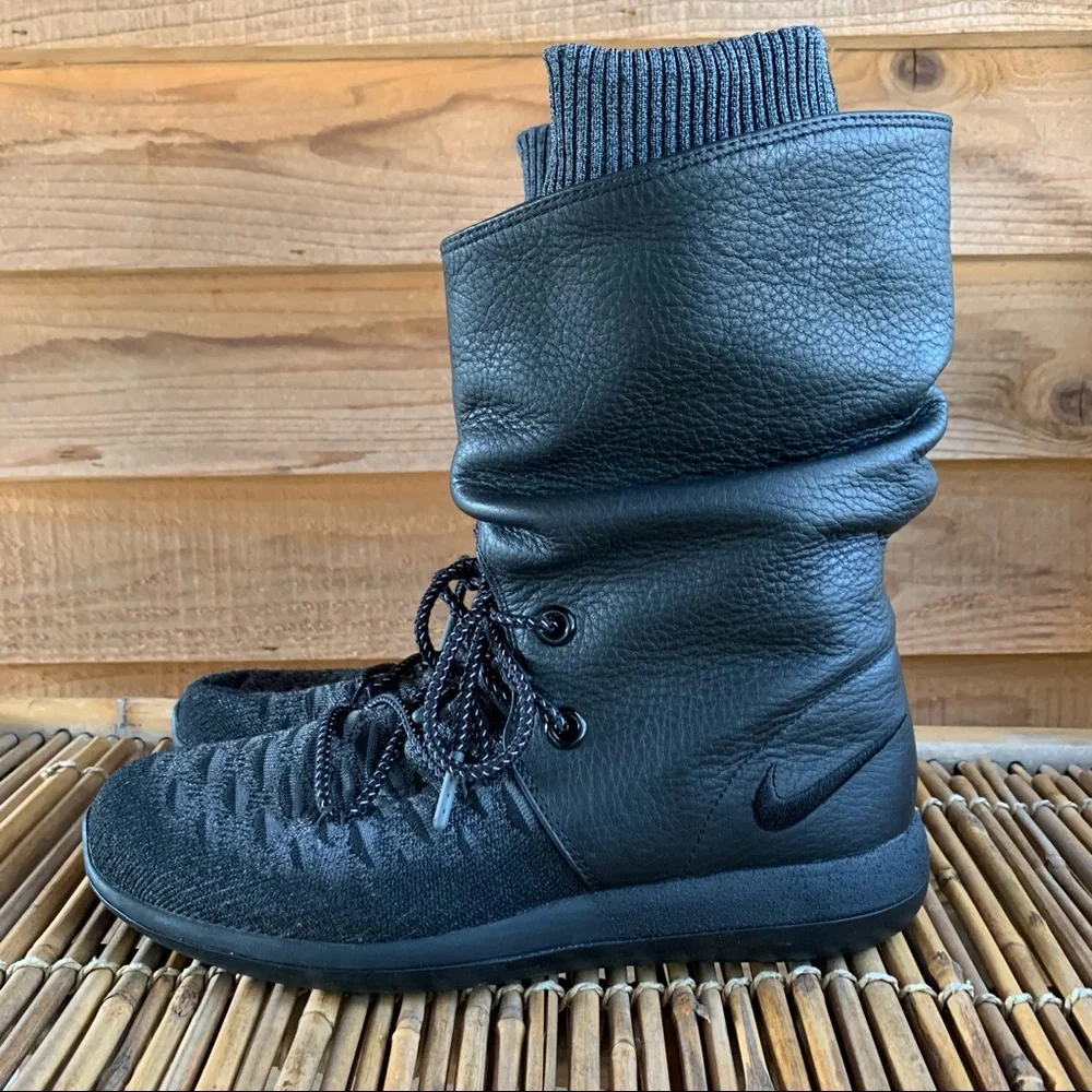 Nike Roshe Two Hi Flyknit Leather Boots - Picture 7 of 15